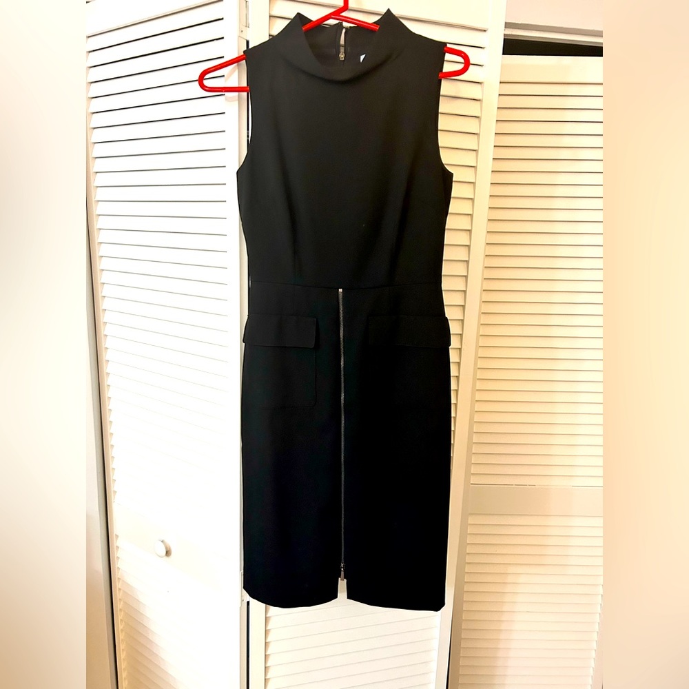 Antonio Melani Black Women’s Dress with high neckline and zipper skirt